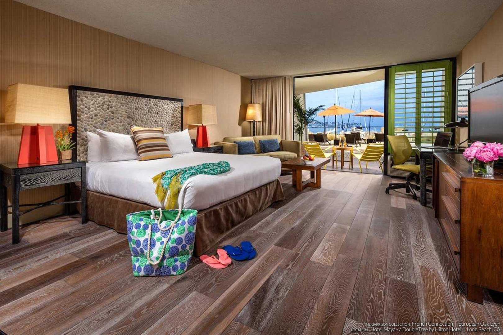 Hotel Maya in Long Beach, CA - Featuring French Conncection Lyon European White Oak Flooring