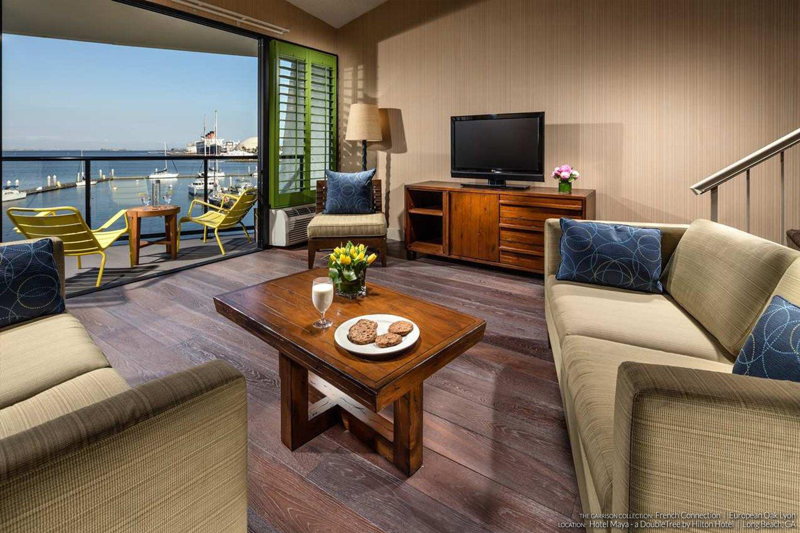 Hotel Maya in Long Beach, CA - Featuring French Conncection Lyon European White Oak Flooring