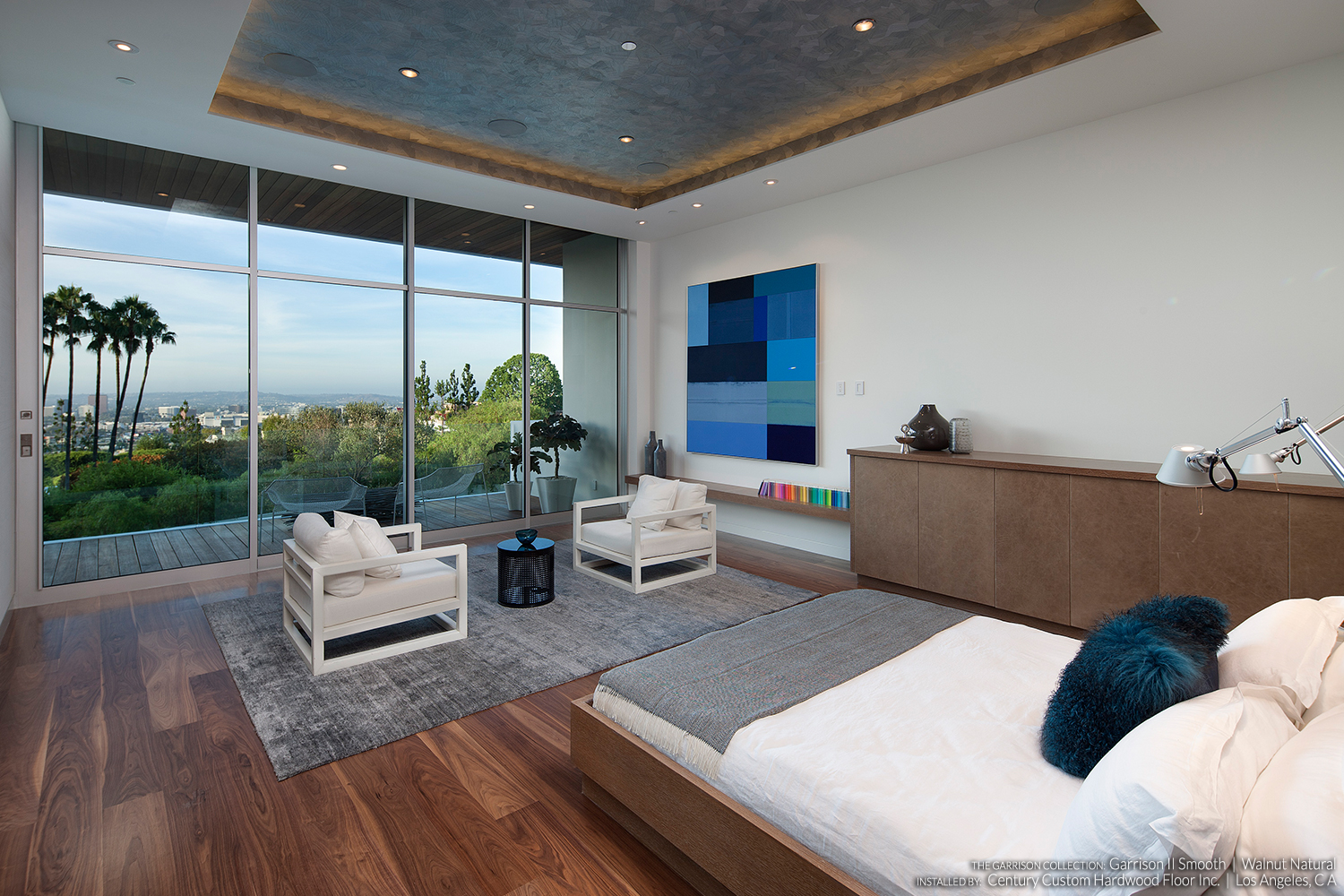 Garrison II Smooth - Walnut Natural Flooring - Installed by Century Custom Hardwood Floors in Los Angeles