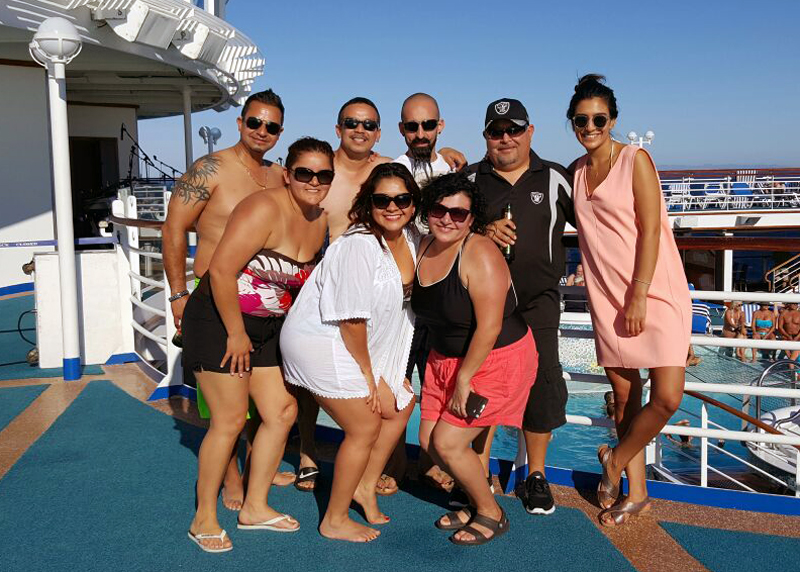 Group Photo on Cruise Deck