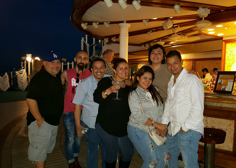 Cheers at the Outdoor Bar