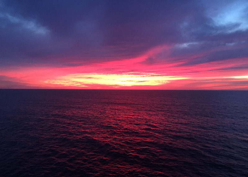 Sunset from the Ship