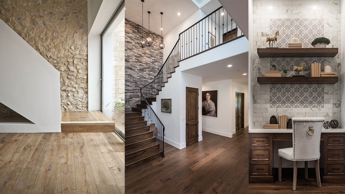 Create Contrast With Hardwood Floors, Contrasting Laminate Floors