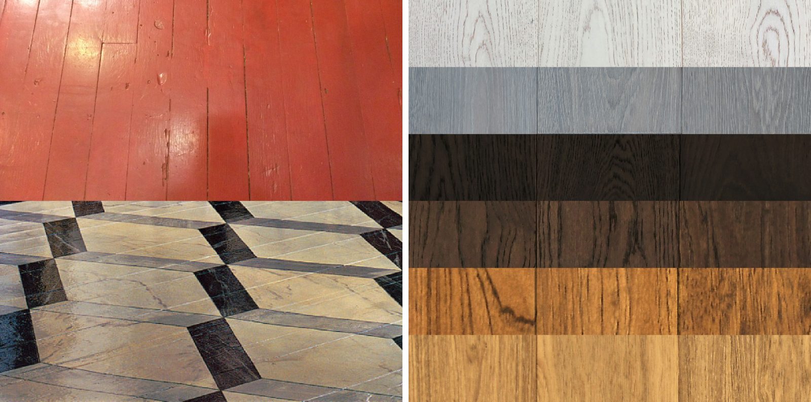 Historical Hardwood Trends: Painted hardwood and different hardwood stains