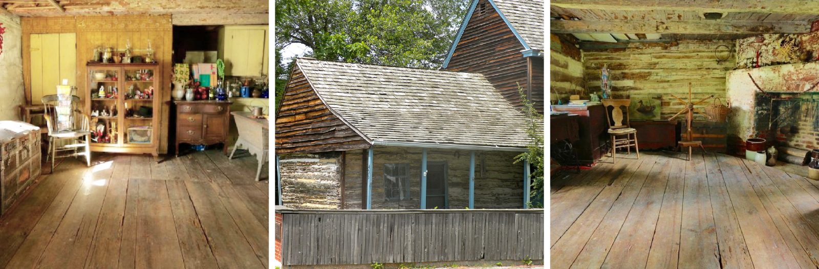 Oldest hardwood floor in American - Braman-Nothnagle Log House