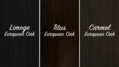 Dark Wood Comparison of European Oak Hardwood Flooring Garrison Collection