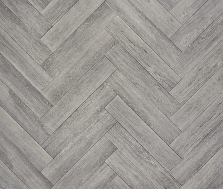 SPC European Oak Vinyl Flooring Himalayas in a Herringbone Pattern