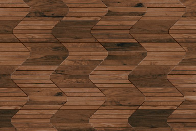 3D Decorative Wall Panels Contours Tide Natural Walnut