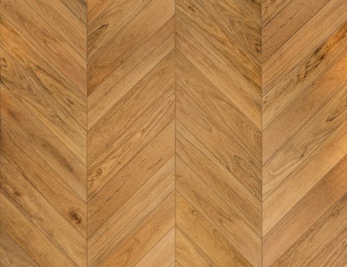 European Oak Hardwood Floor Chevron Pattern