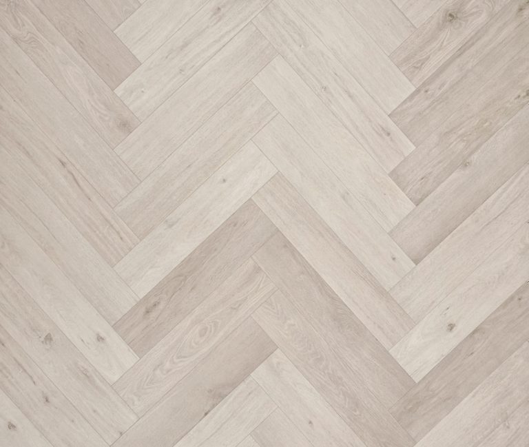 SPC European Oak Vinyl Flooring Alps in a Herringbone Pattern