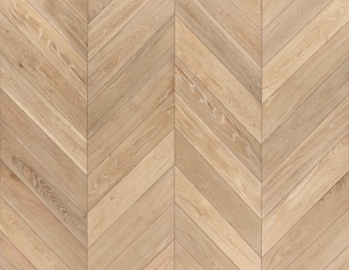 European Oak Hardwood Floors White Wash in a Chevron Pattern