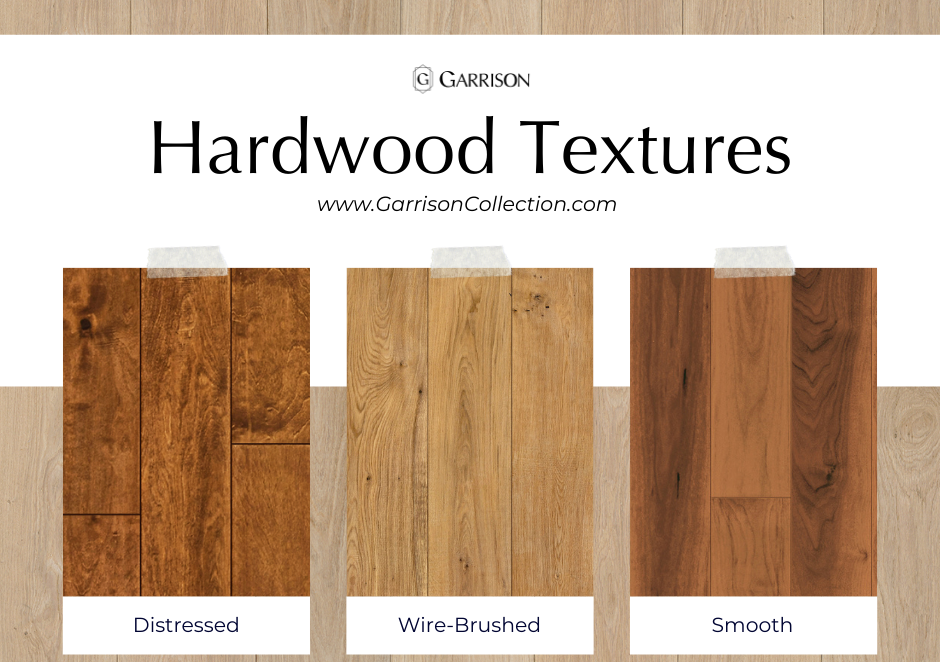 Textures of hardwood flooring 