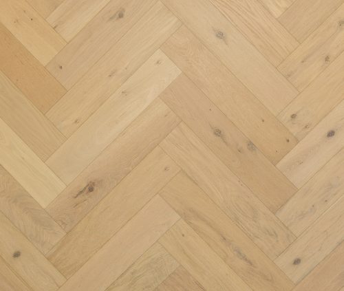 European Oak Hardwood Floors Shell Beach Herringbone Pattern