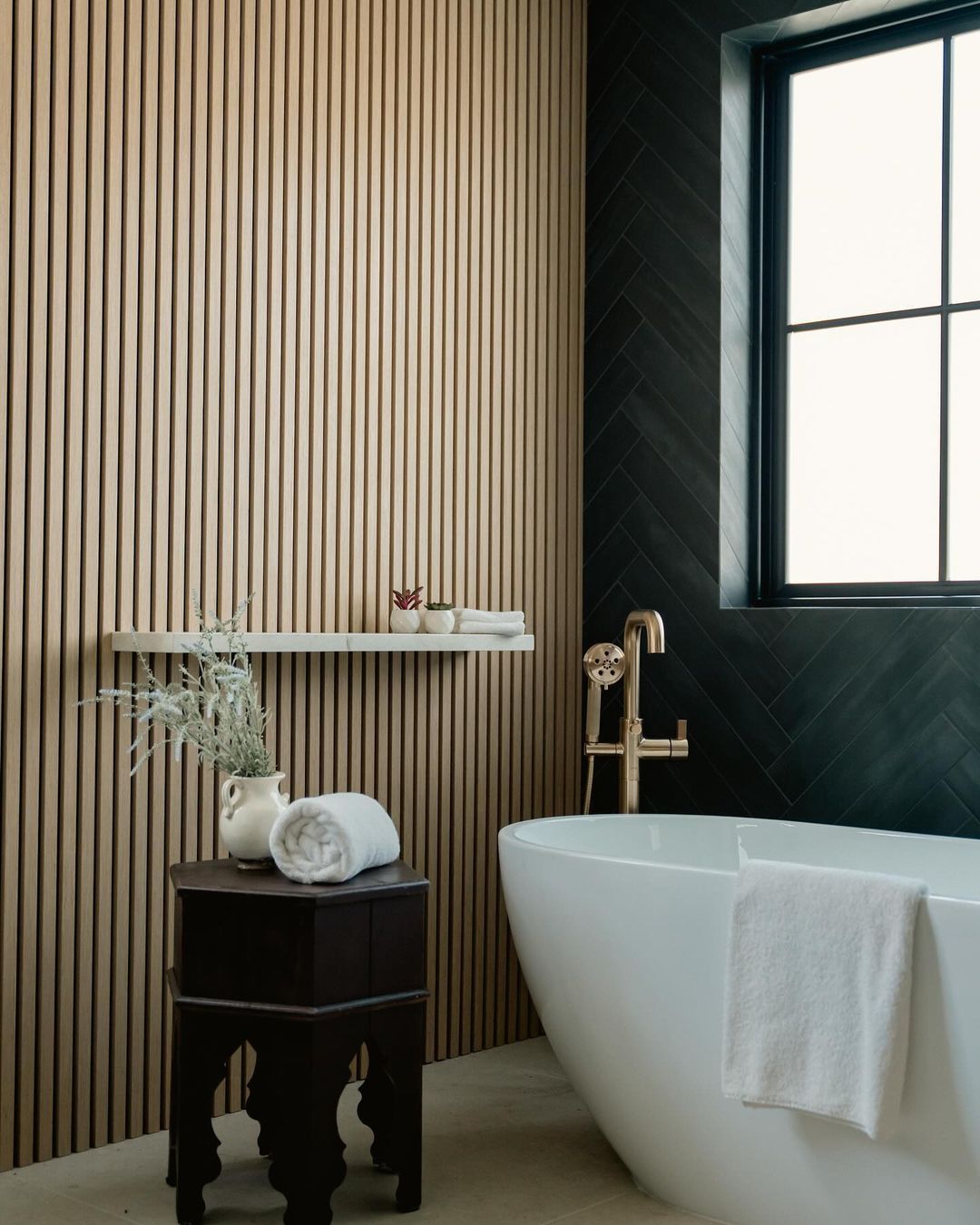 Natural Oak parallels acoustic wall panels by garrison