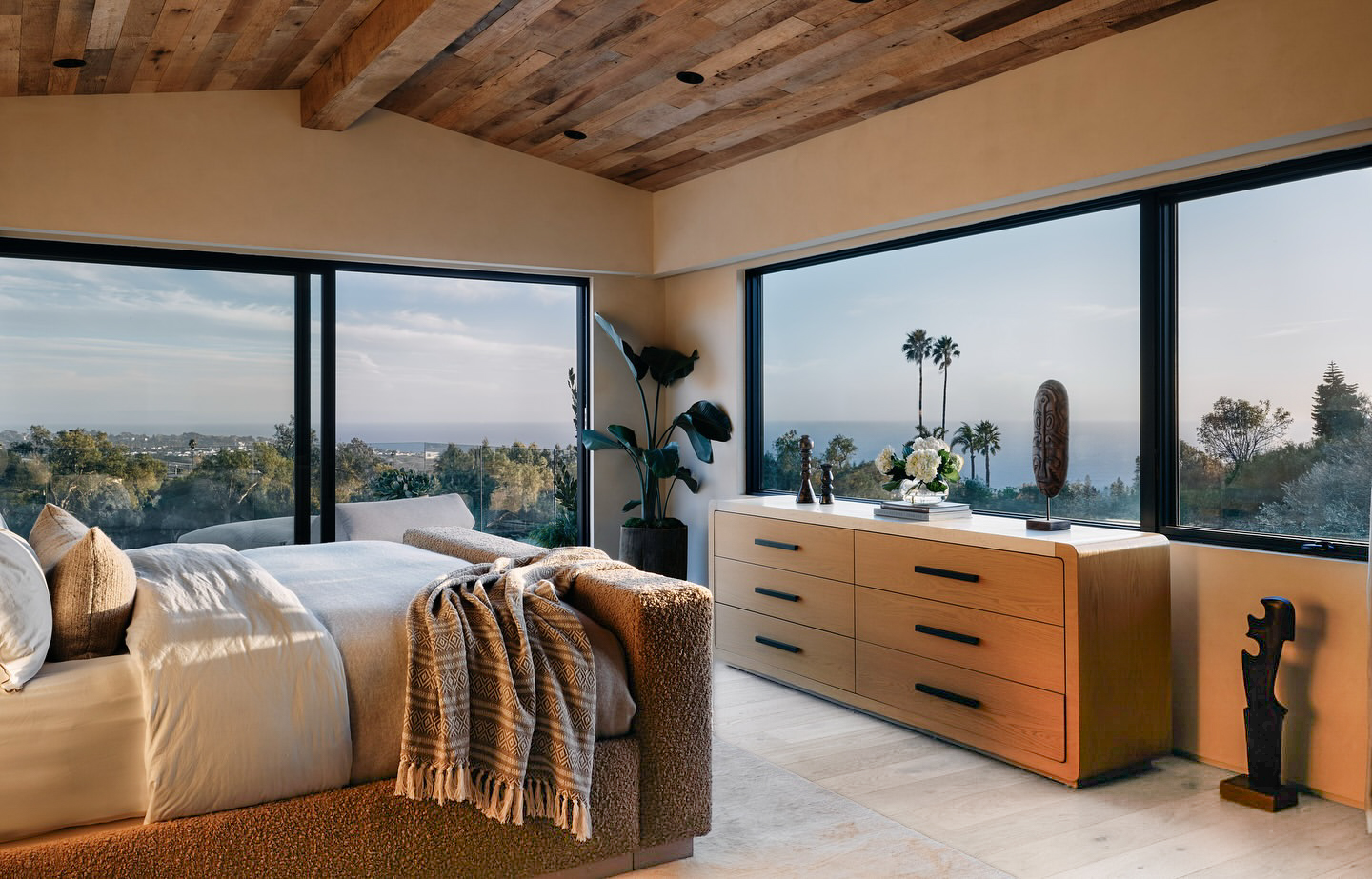 Light colored European oak hardwood southern California flooring