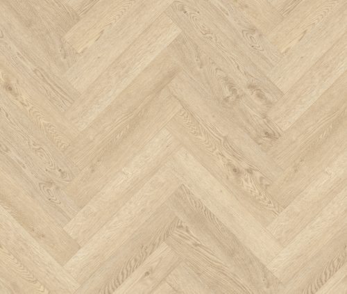 SPC Vinyl Flooring Sandalwood in a Herringbone Pattern