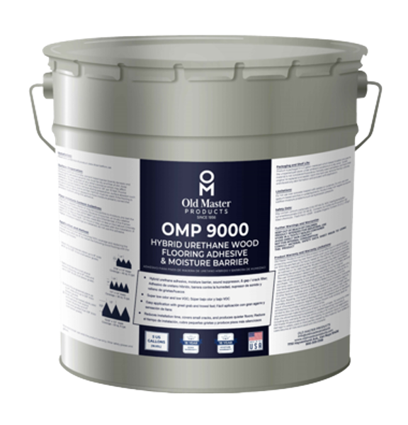 OMP 9000 hybrid urethane wood flooring adhesive & moisture barrier