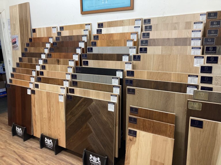 Garrison Flooring Dealer Racks at the Gardena, CA Location