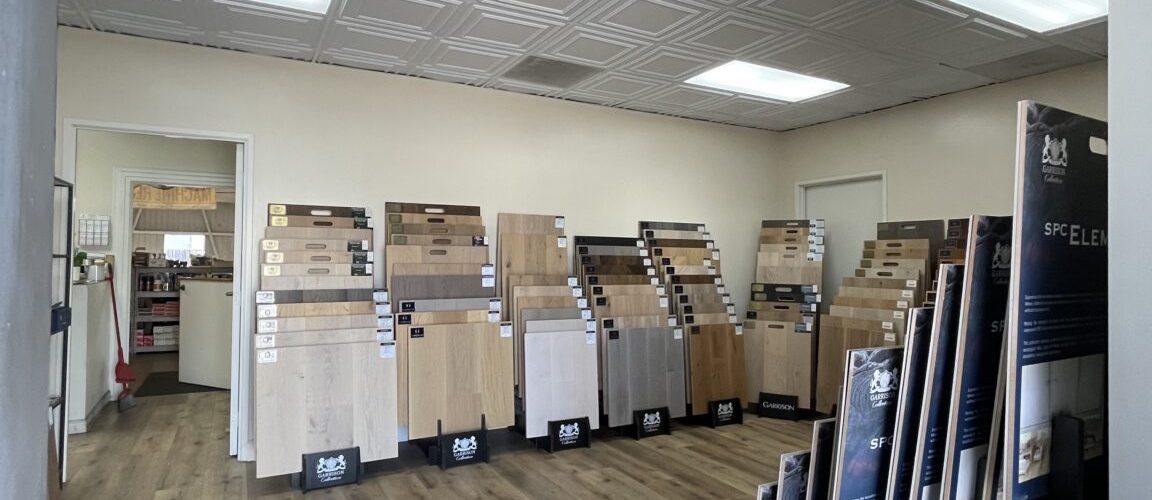 Garrison Flooring will call area with dealer racks at the Santa Ana, CA Location