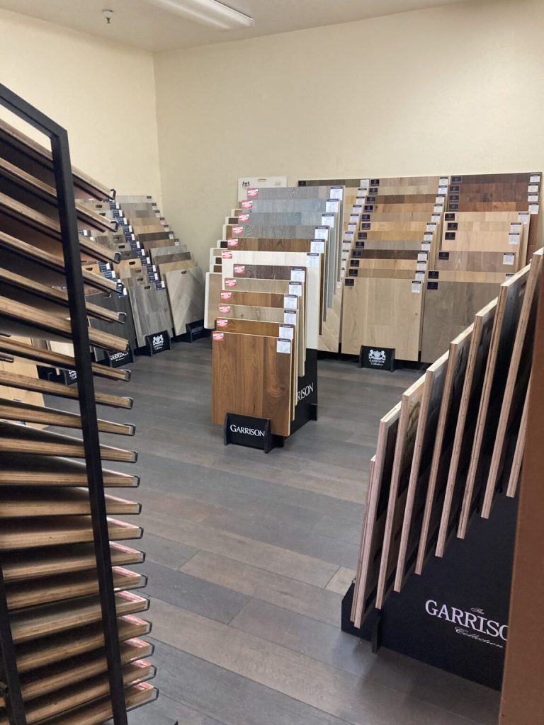 Garrison Flooring Will Call at the Vernon, CA Location with flooring samples