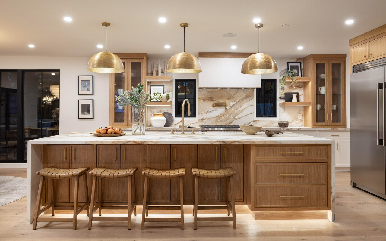 European Oak Wide Plank Engineered Hardwood Flooring in an open floor plan