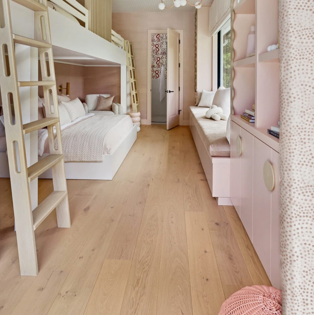 Italian Hardwood flooring in a child's bedroom