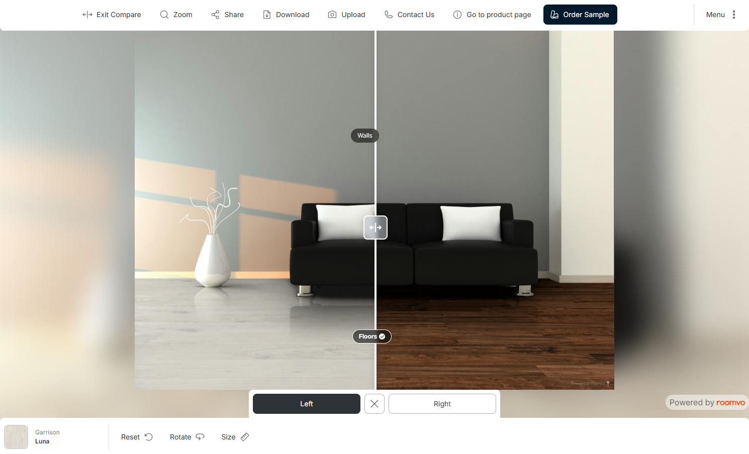 Garrison Flooring Visualizer Compare Two Floors